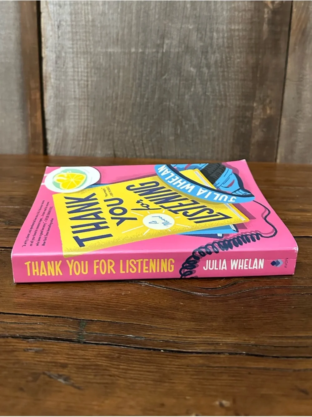 Thank You For Listening by Julia Whelan Paperback Book Romance BookTok